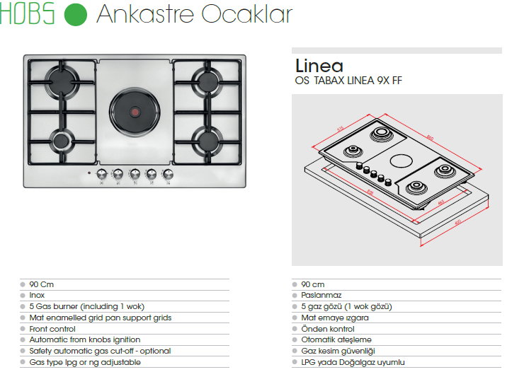 Linea OS TABAX LINEA 9X FF